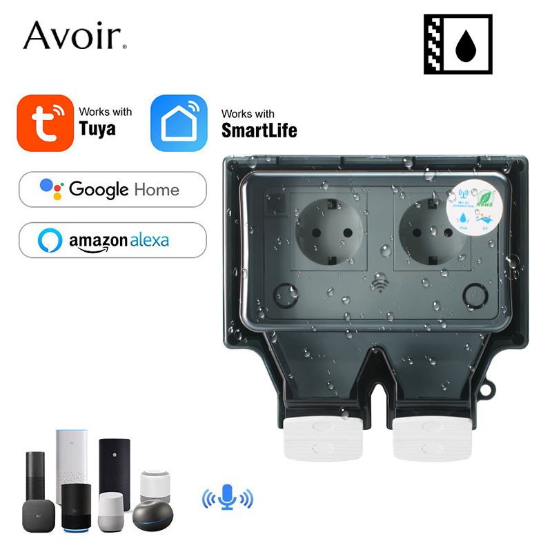 Outdoor Power Point - Avoir Tuya Wall Electrical Sockets Ip66