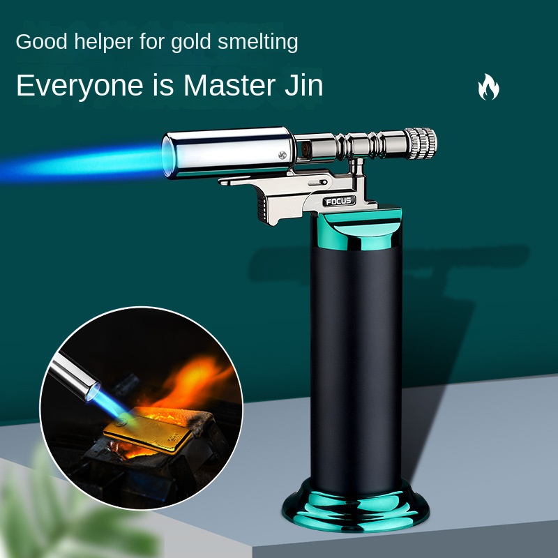 Outdoor Kitchen Power Burner - Powerful Windproof Blue Flame Jet Torch