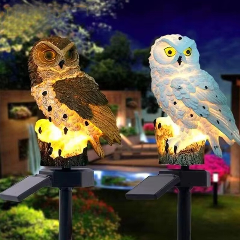 Solar Owl Garden Stake Lights  - Outdoor Yard Power Stake 评论和价格