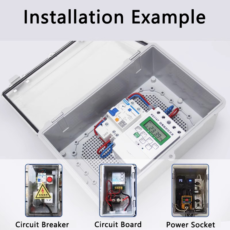 IP66 Waterproof Gray/Transpare - Outdoor Power Junction Box 评论和价格