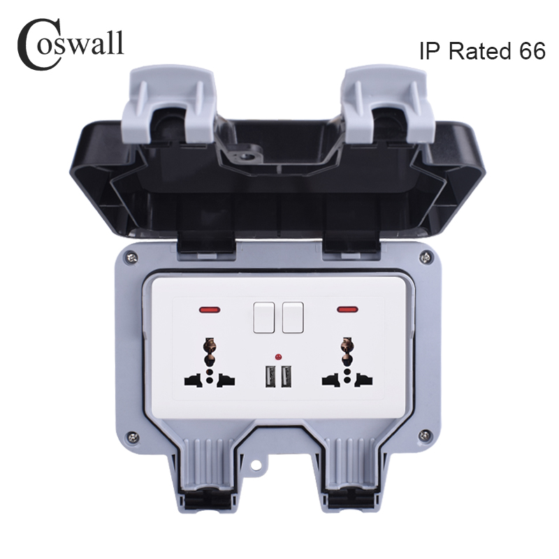 Coswall IP66 Weatherproof Wate - Outdoor Usb Power Adapter 评论和价格