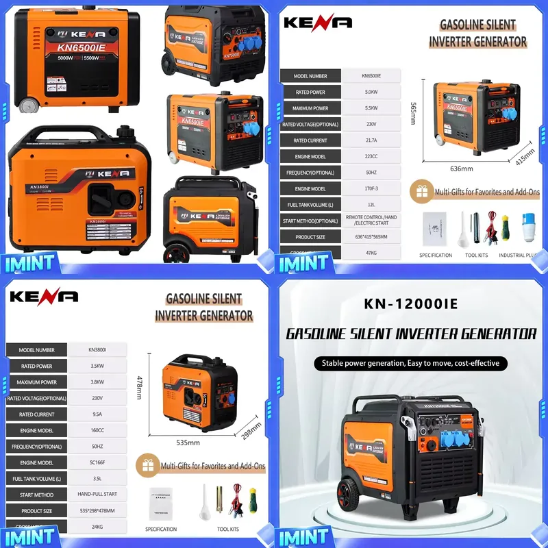 3.5kW 6.5kW Dual-Fuel LPG/CNG  - Portable Generator Inverter 评论和价格