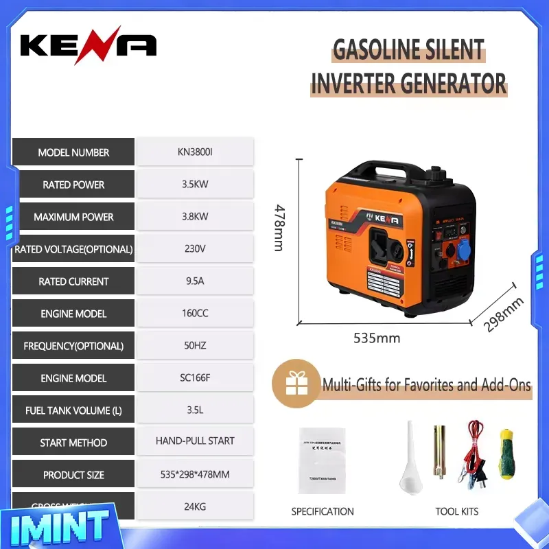 3.5kW 6.5kW Dual-Fuel LPG/CNG  - Portable Generator Inverter 评论和价格