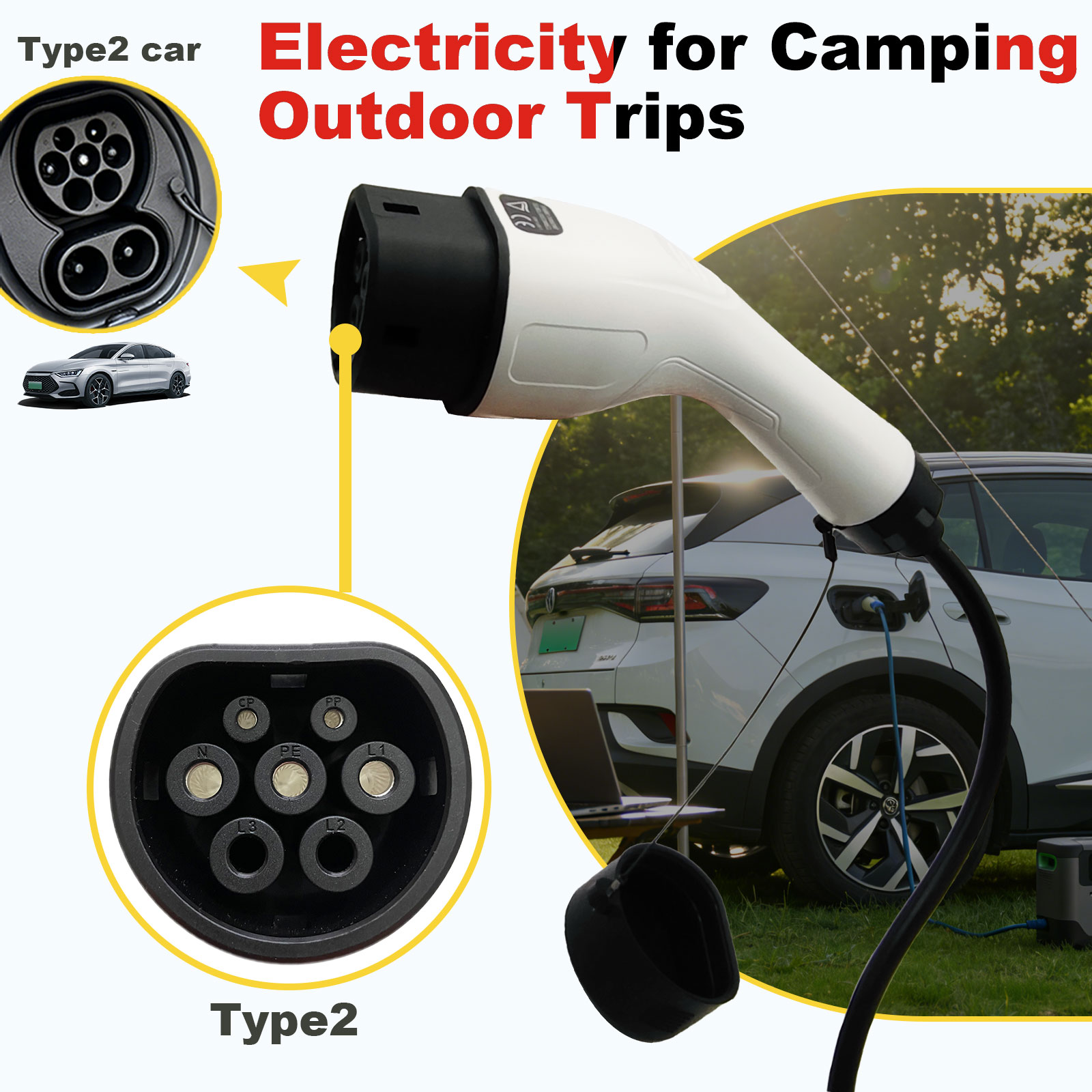 Type2 V2L Discharge Adapter 16 - Outdoor Powerwall 评论和价格