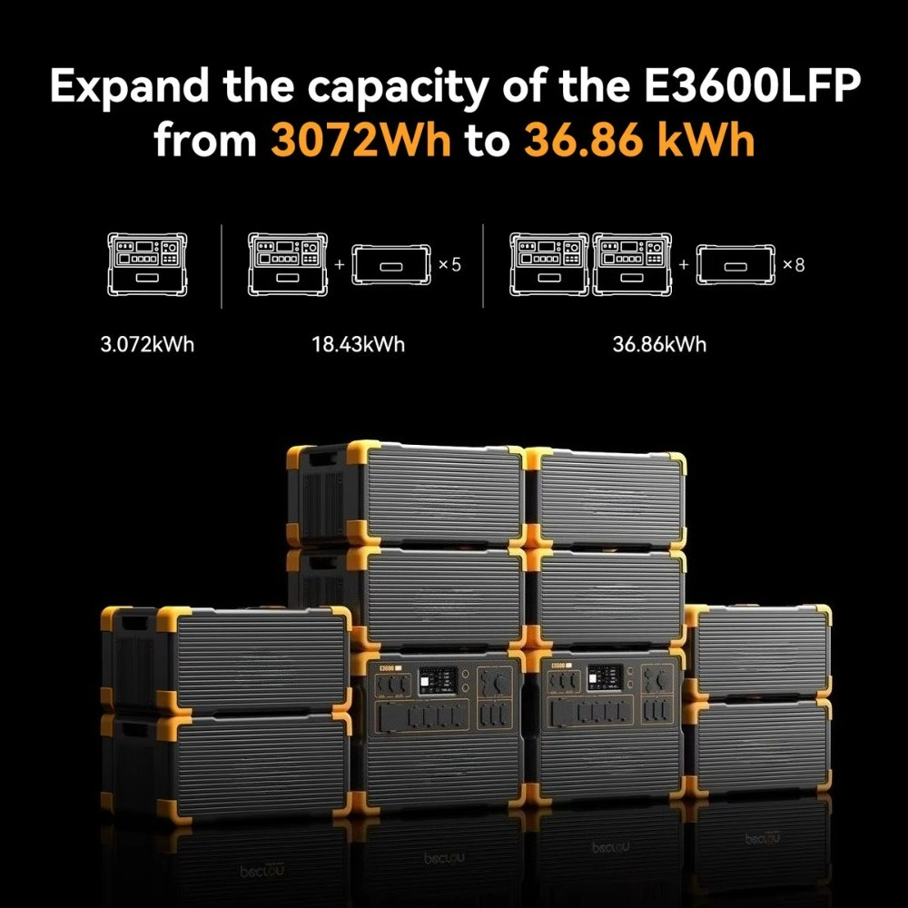 EP3800-48V Stackable LiFePO4 B - Portable Generator Inverter 评论和价格