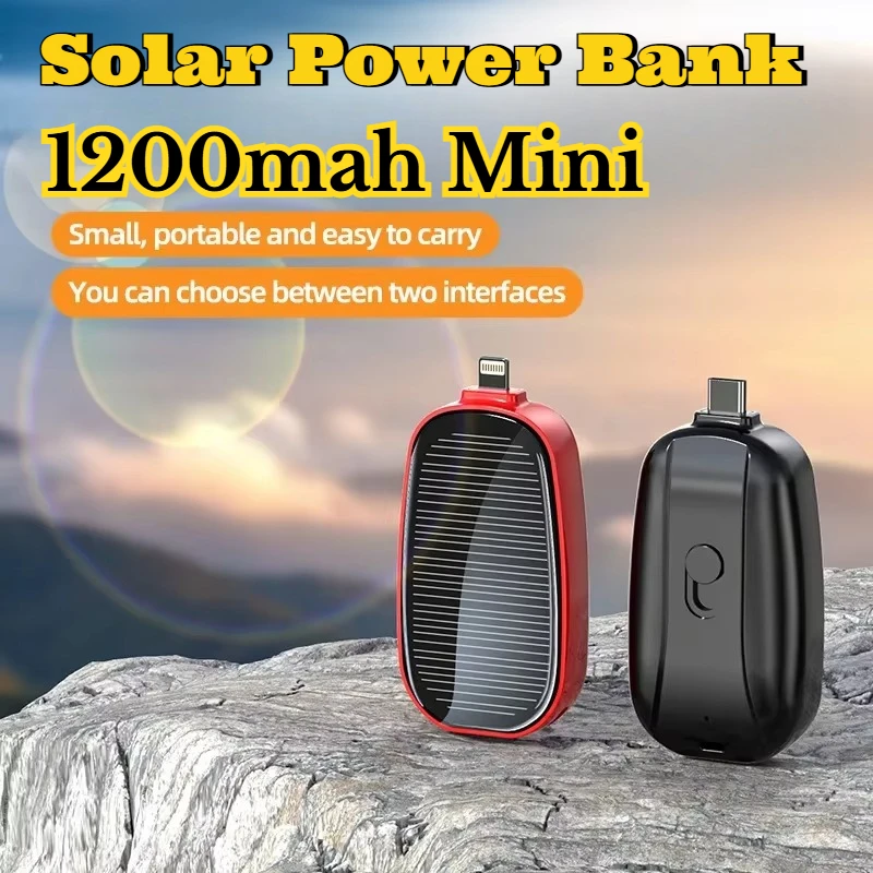1200mAh Solar Mini Power Bank  - Outdoor Usb Power Adapter 评论和价格