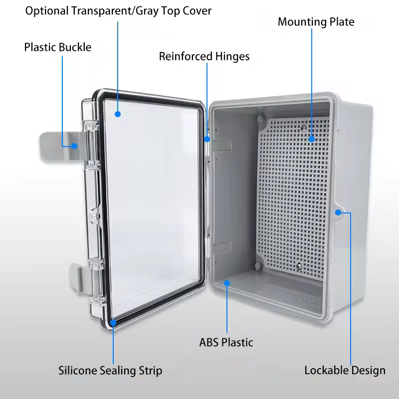 IP66 Waterproof Grey/Transpare - Outdoor Power Junction Box 评论和价格