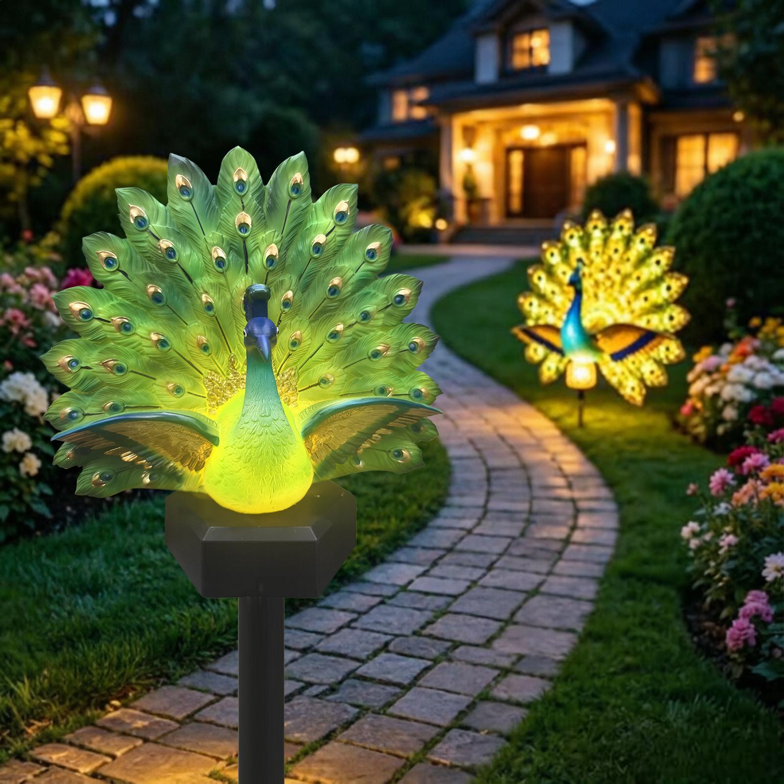 Solar Bird Yard Decorations So - Outdoor Yard Power Stake 评论和价格