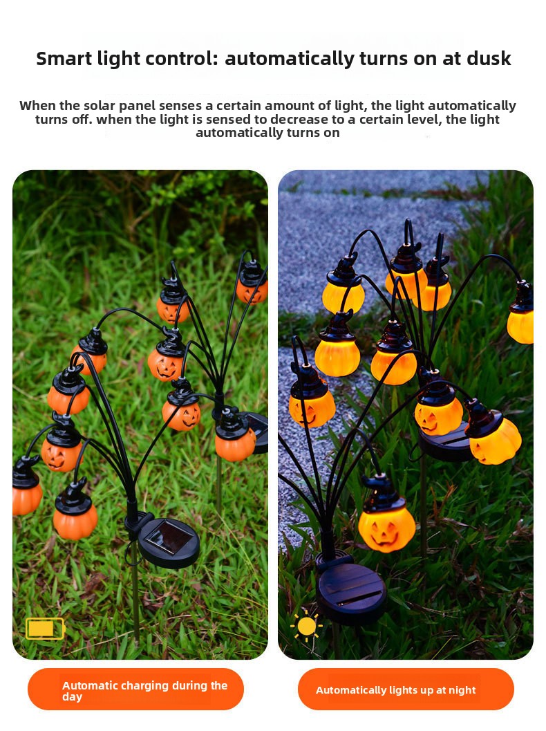 Solar Powered Halloween Pathwa - Outdoor Yard Power Stake 评论和价格