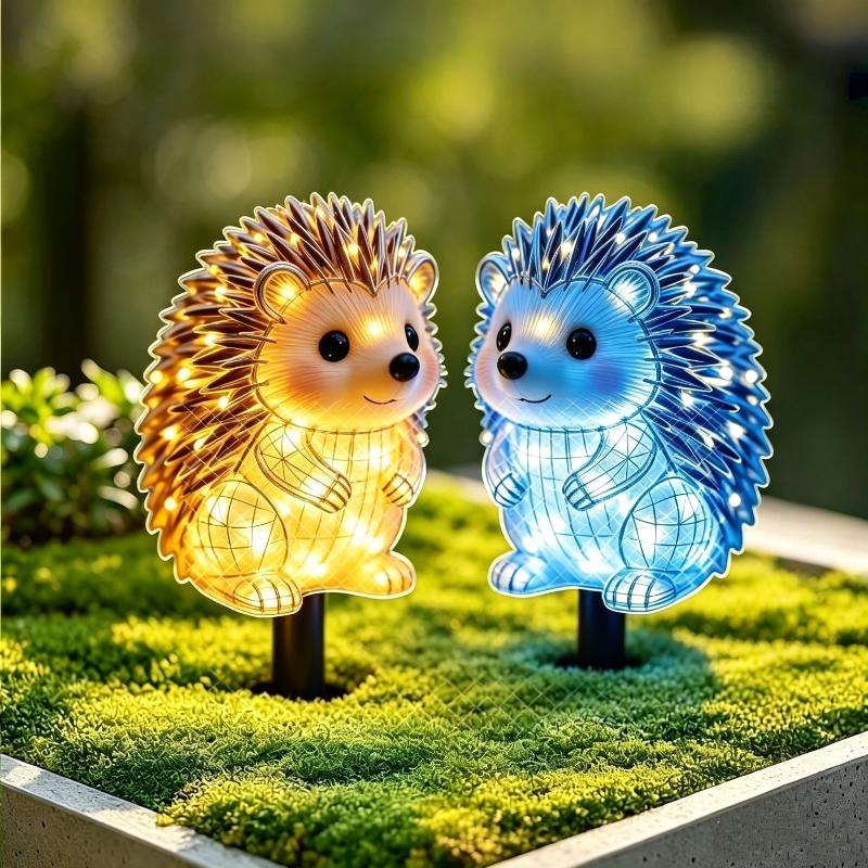 2D Waterproof Solar Powered He - Outdoor Yard Power Stake 评论和价格