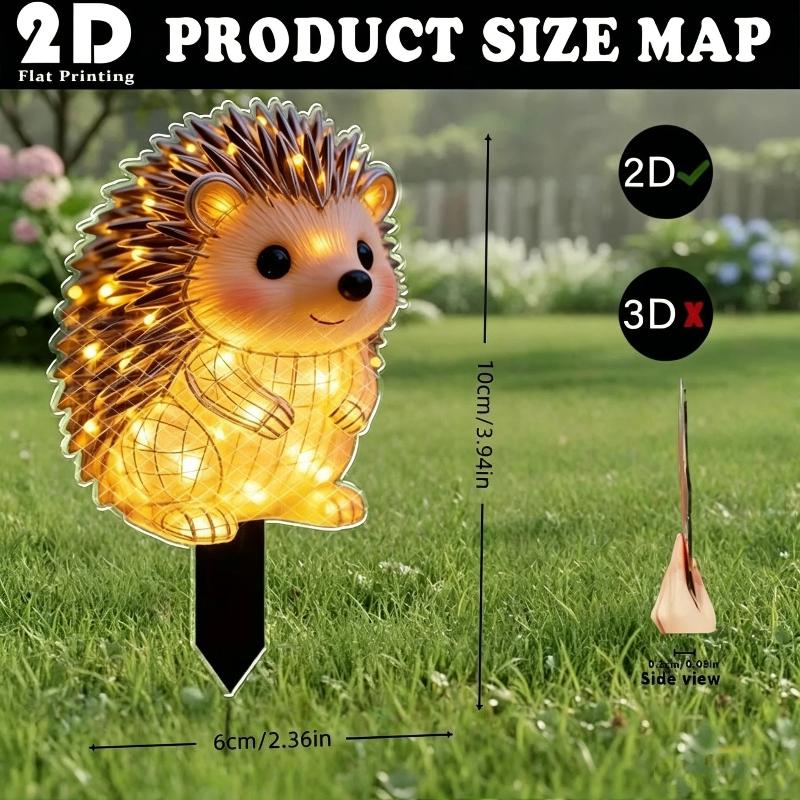 2D Waterproof Solar Powered He - Outdoor Yard Power Stake 评论和价格