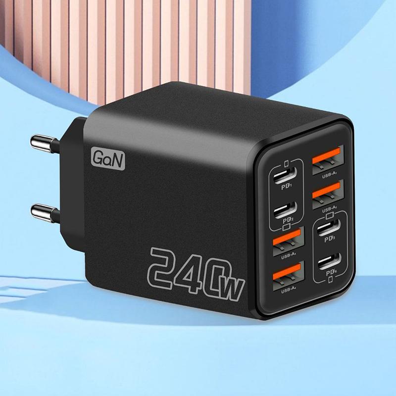 240W GaN USB C Charger 8 In 1  - Outdoor Usb Power Adapter 评论和价格
