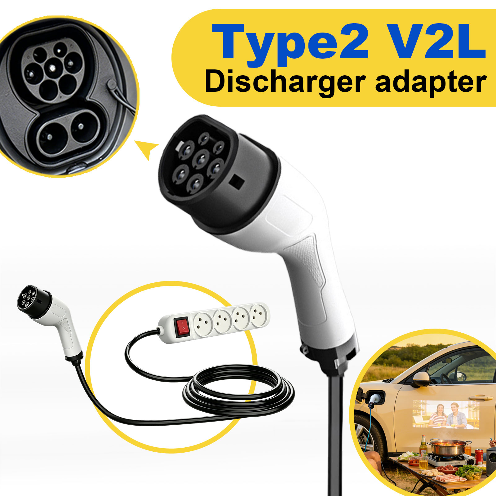Type2 V2L Discharge Adapter Is - Outdoor Powerwall 评论和价格
