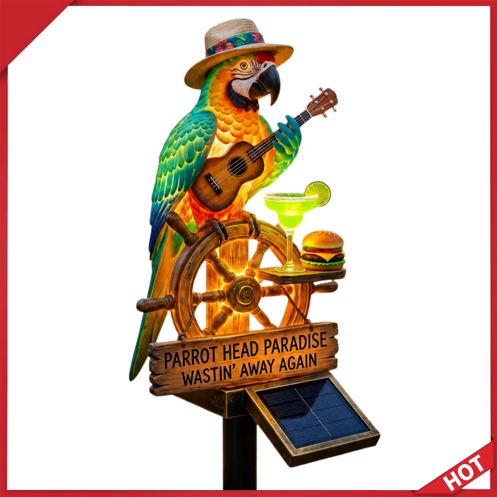 Solar-Powered Outdoor Parrot S - Outdoor Yard Power Stake 评论和价格
