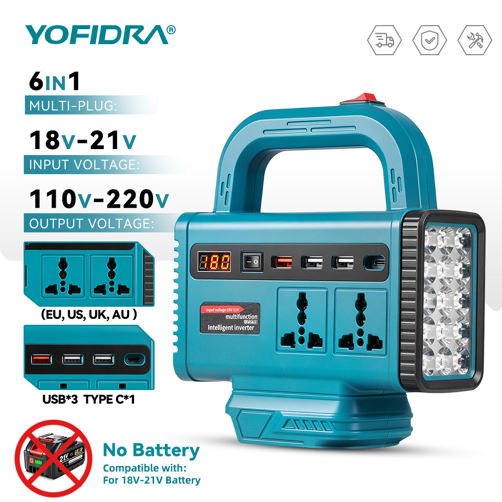 YOFIDRA 220V Portable Power In - Outdoor Usb Power Adapter 评论和价格