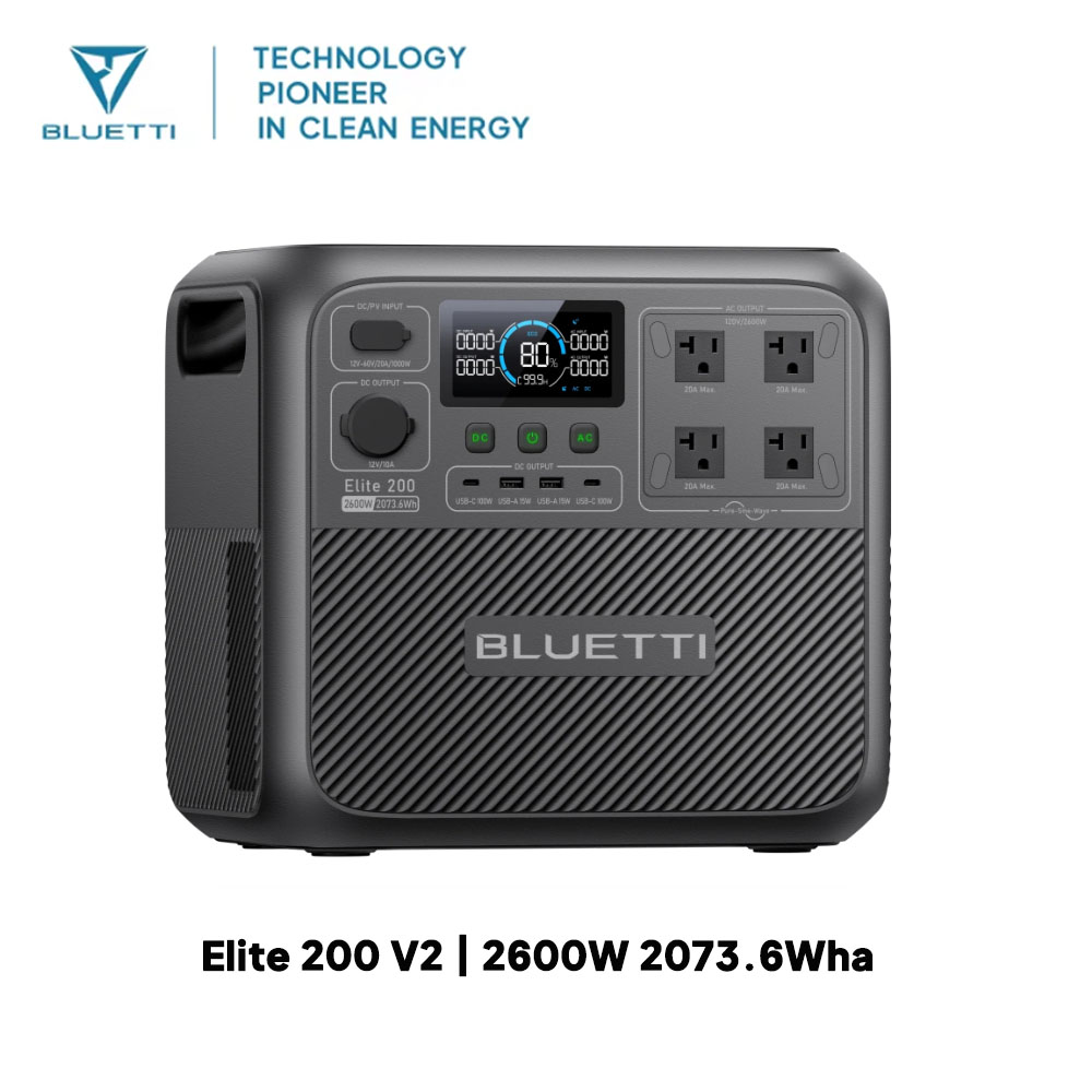 【Renew】BLUETTI Elite 200 V2 Po - Outdoor Powerwall 评论和价格
