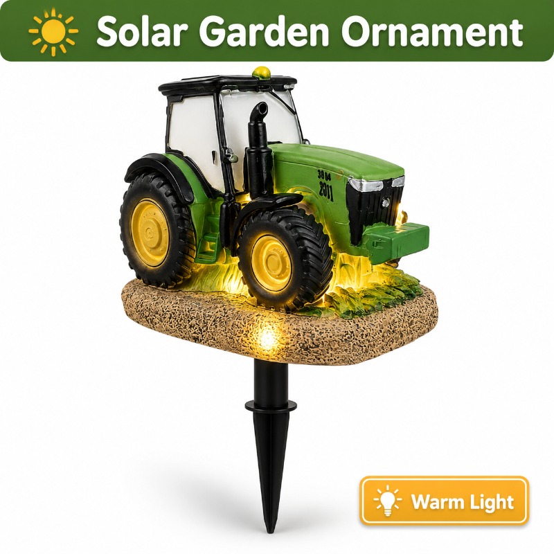 Solar Tractor Garden Stake Lig - Outdoor Yard Power Stake 评论和价格
