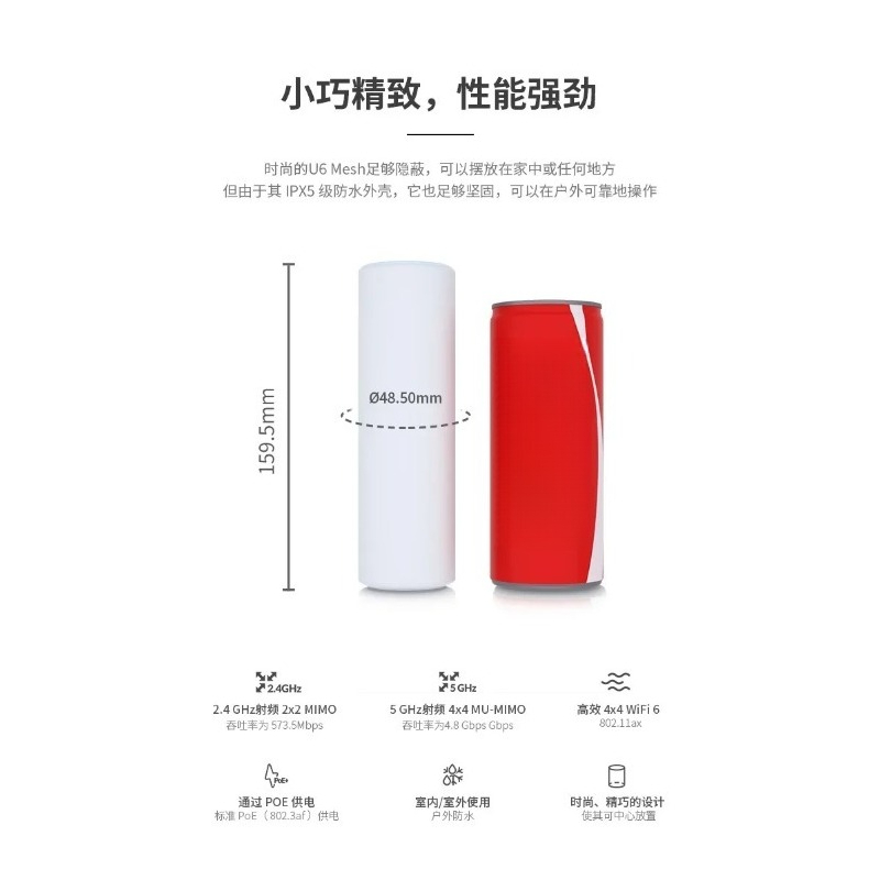 UniFi U6 Mesh WiFi 6 Dual Band - Outdoor Power Point 评论和价格