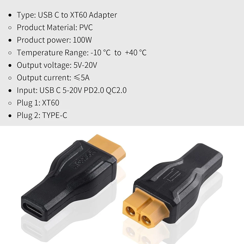USB C to XT60 Adapter Converte - Outdoor Usb Power Adapter 评论和价格